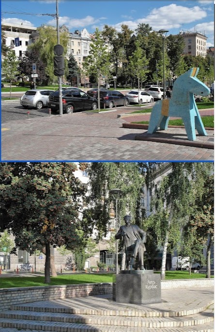 public gardens at Prorizna St.