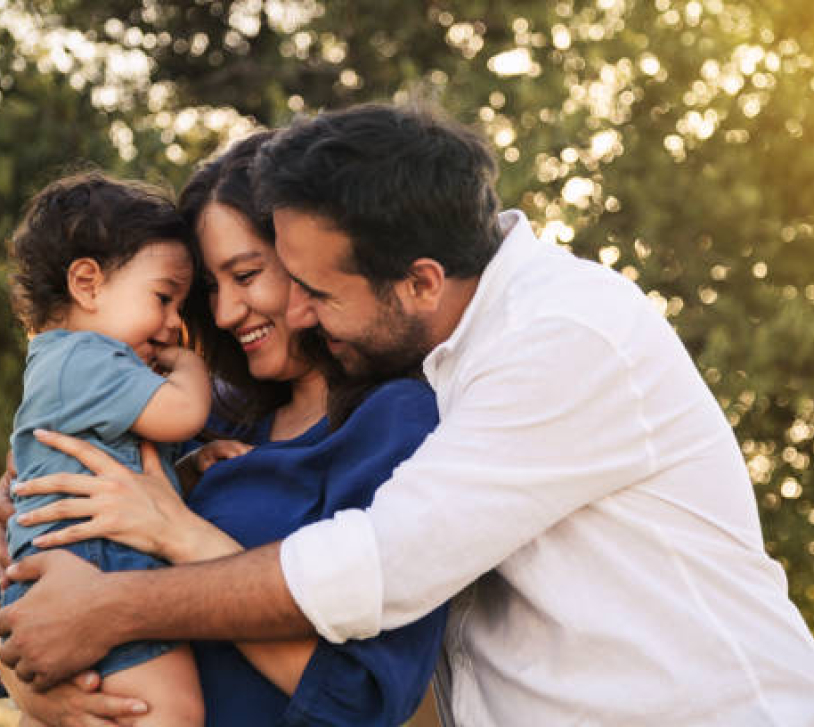 parents with their toddler