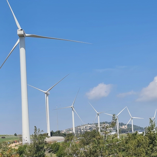 Wind Turbines on Mount Gilboa