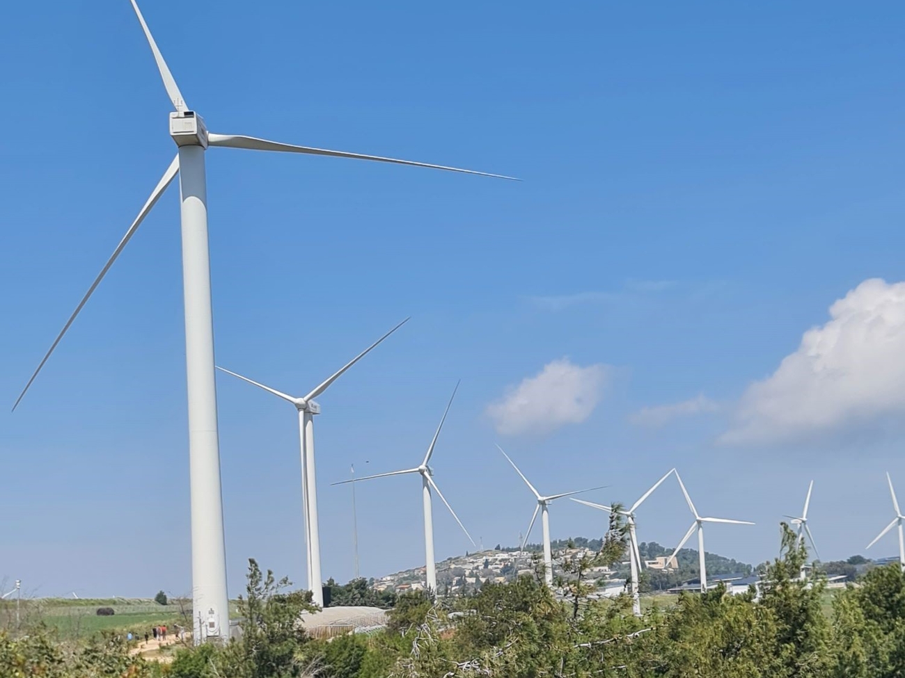 Wind Turbines on Mount Gilboa
